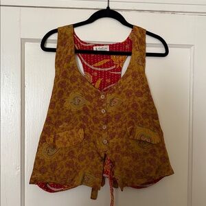 Kantha Bae Reversible vest waistcoat